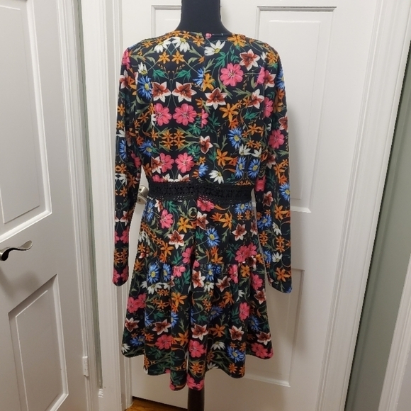 Alexia Admor AlexaFloral Print Lace Trim, Fit & Flare Dress Size 12, Retail $245 - Picture 5 of 15